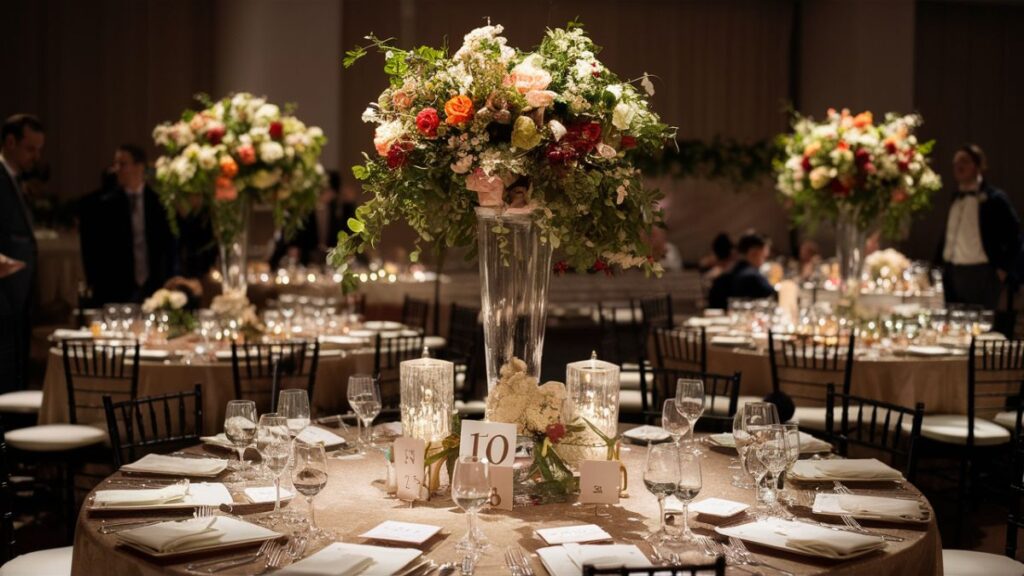 centerpieces at wedding receptions nyt